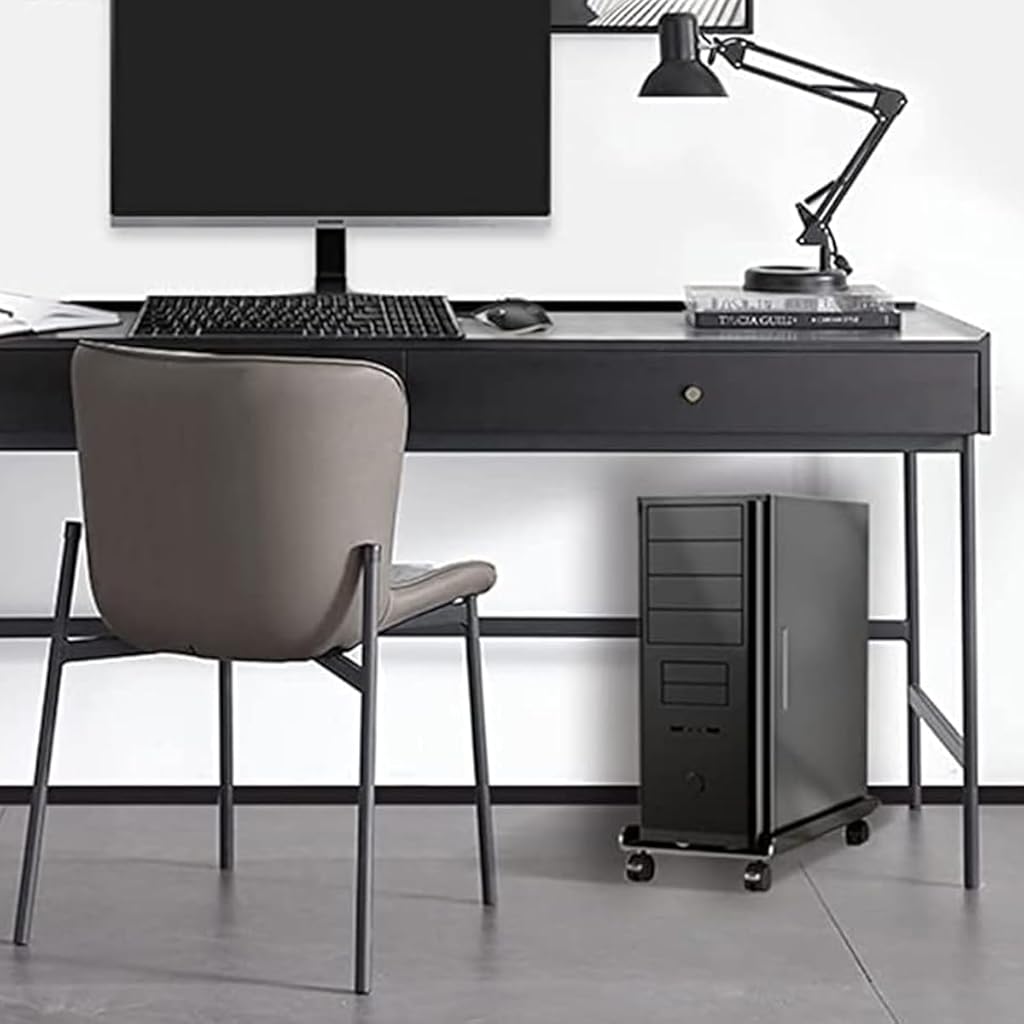 ZORBES® Adjustable Mobile CPU Stand, Ventilated Mobile Computer Tower Stand with 4 Rolling Caster Wheels, Retractable Desktop PC Tower Stand Under Desk CPU Holder PC Floor Cart PC Riser for Gamers Students ZORBES® Adjustable Mobile CPU Stand, Ventilated Mobile Computer Tower Stand with 4 Rolling Caster Wheels, Retractable Desktop PC Tower Stand Under Desk CPU Holder PC Floor Cart PC Riser for Gamers Students